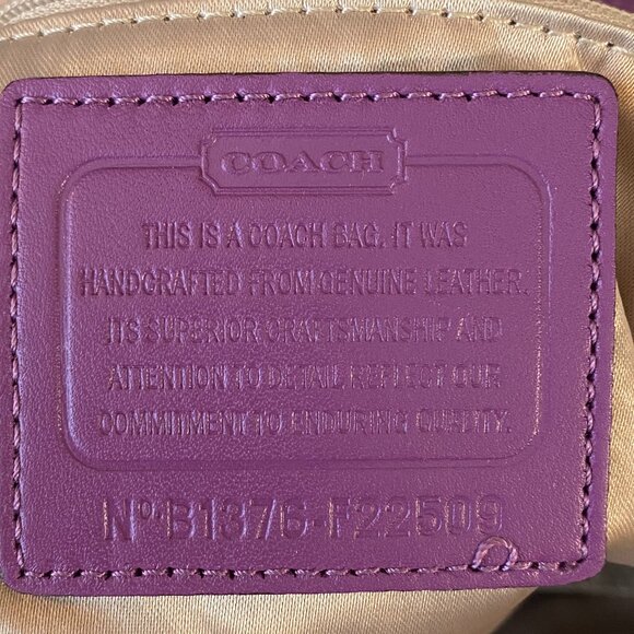 COACH KRISTIN SPECTATOR LEATHER HOBO BAG - Picture 9 of 10